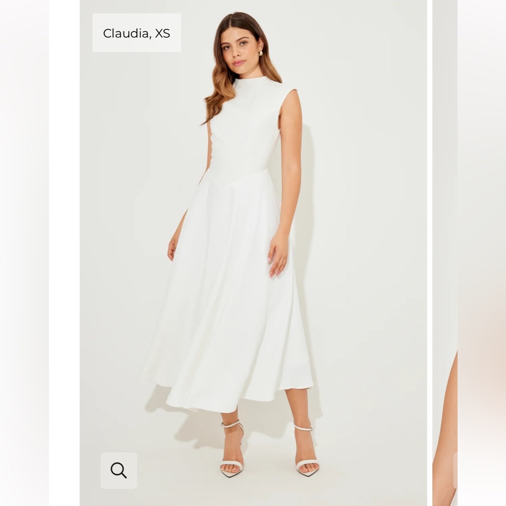 Chic White Midi Dress